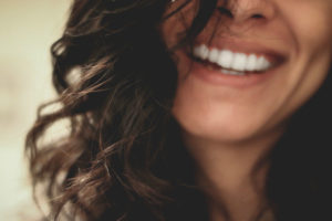 Closeup of a woman's smile