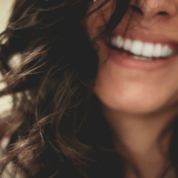 Closeup of a woman's smile