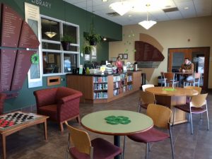 Photo of a library cafe