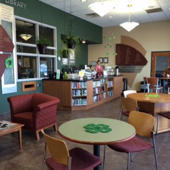 Photo of a library cafe